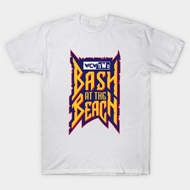 WCW Bash At The Beach T-Shirt by Authentic Vintage Designs